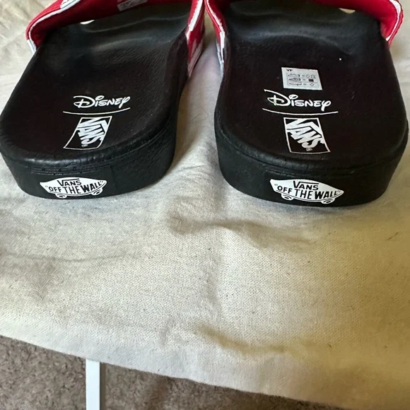 Disney Vans Red and White Polka Dot Sandals - Picture 4 of 5